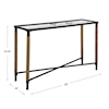 Uttermost Braddock Console Table with Glass Top