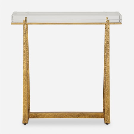 Midas Thick Crystal Accent Table