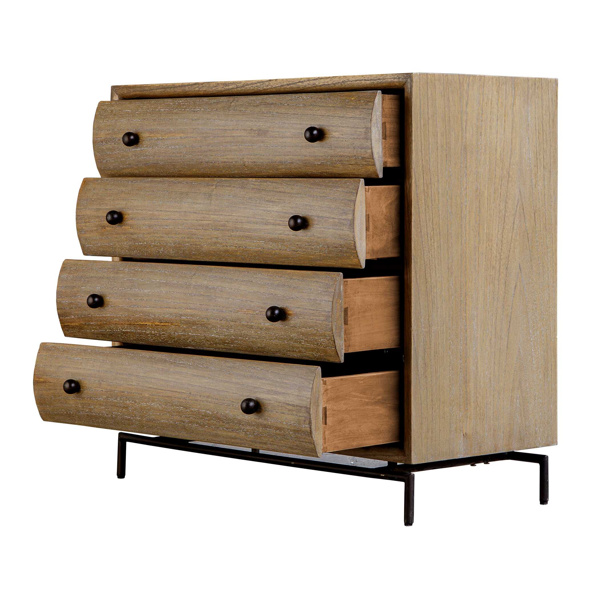 Uttermost Millard Millard Curved 4 Drawer Chest