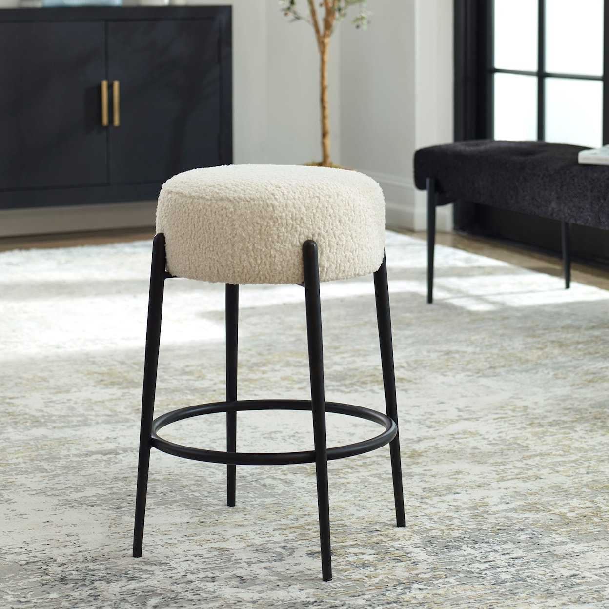 Uttermost Arles Arles Plush Counter Stool