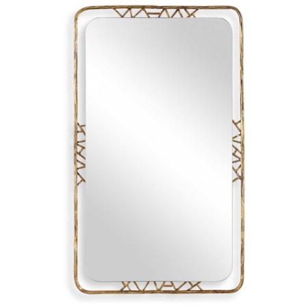 Tahoma Antiqued Gold Mirror