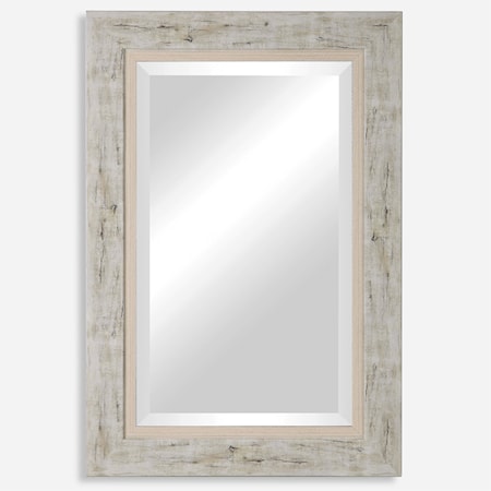 Branbury Rustic Light Wood Mirror