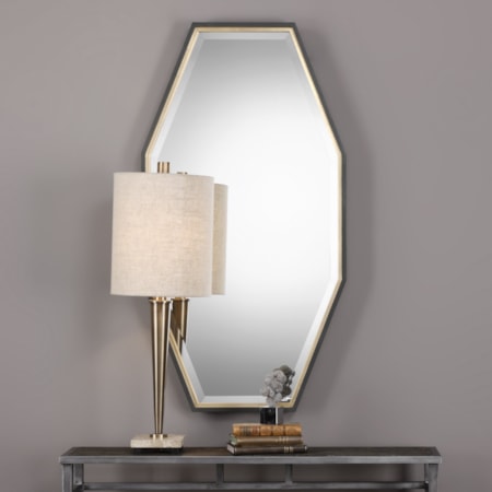 Savion Gold Octagon Mirror