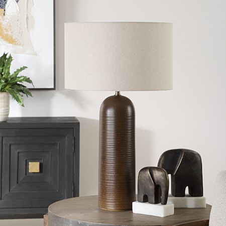 Trexler Brown Table Lamp