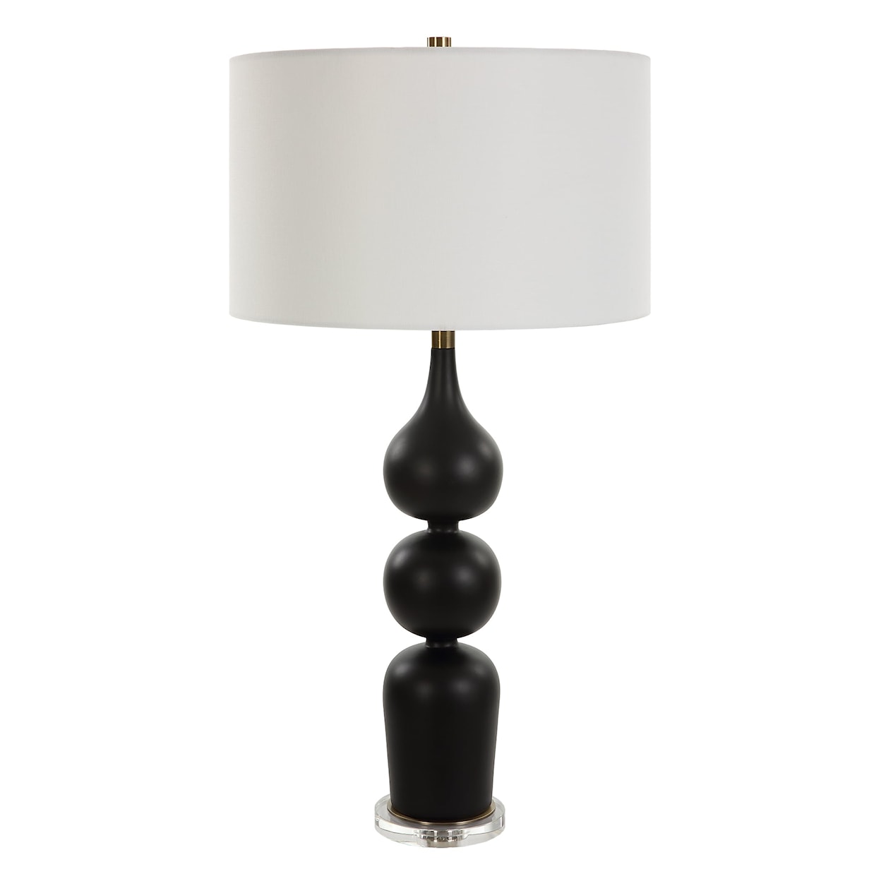 Uttermost Caviar Caviar Black Table Lamp