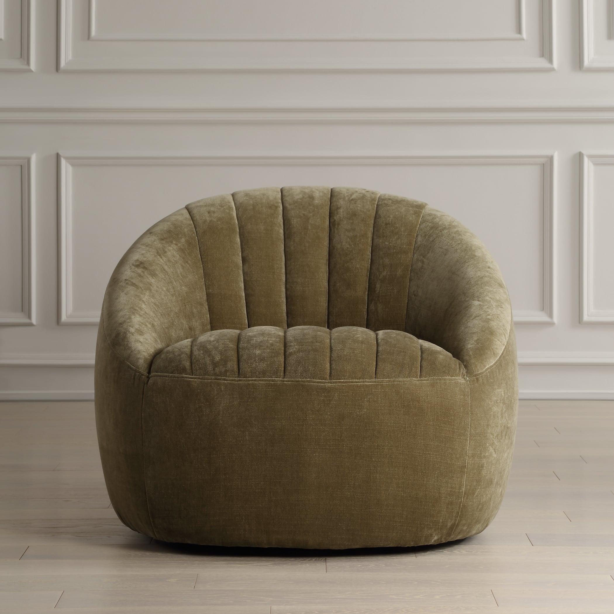 Uttermost Narrows Narrows Moss Green Swivel Chair