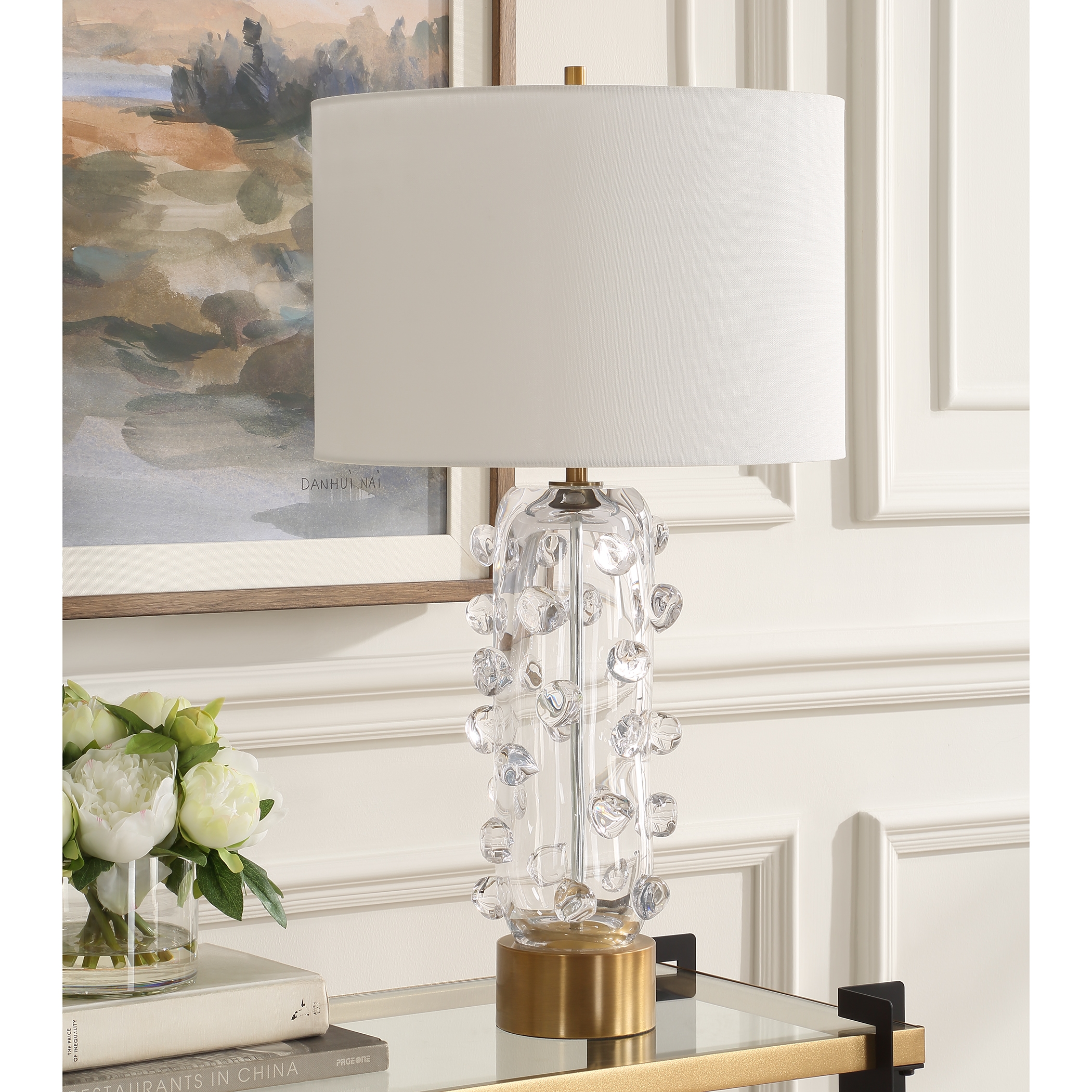 Aura Clear Glass Table Lamp