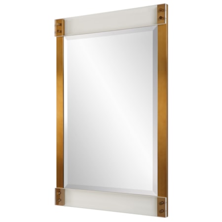 Nera Plated Brass Mirror