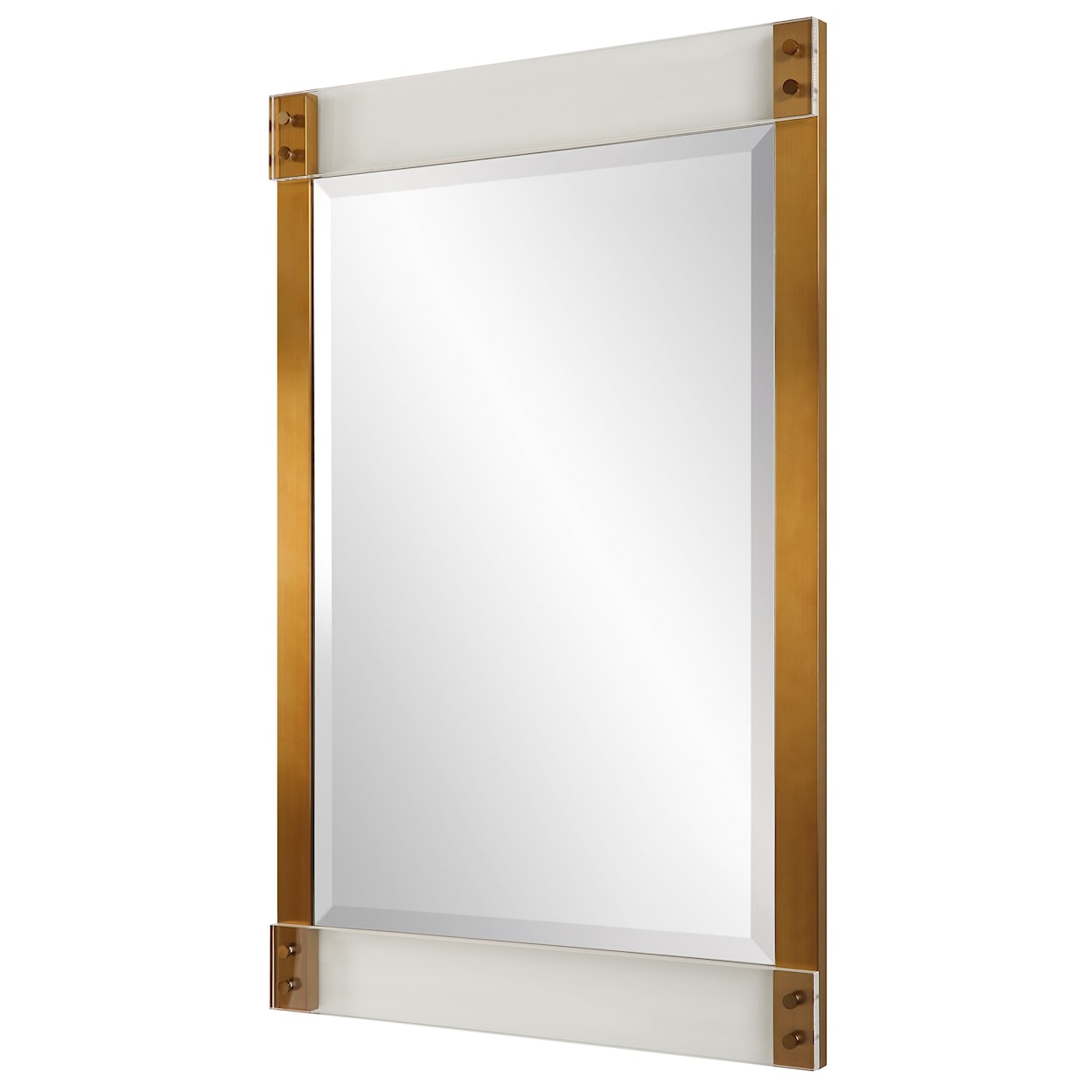 Uttermost Nera Nera Plated Brass Mirror