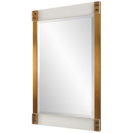 Nera Plated Brass Mirror
