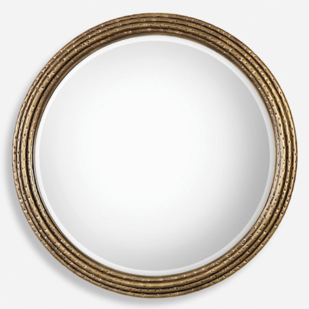 Spera Round Gold Mirror