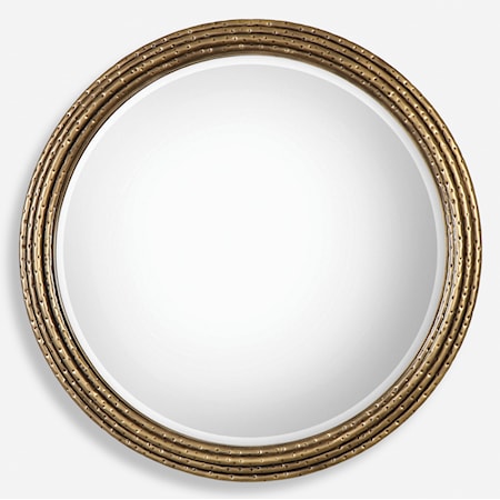 Spera Round Gold Mirror