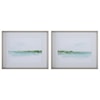 Uttermost Green Ribbon Coast Green Ribbon Coast Framed Prints Set/2