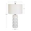 Uttermost Honeycomb Honeycomb White Table Lamp