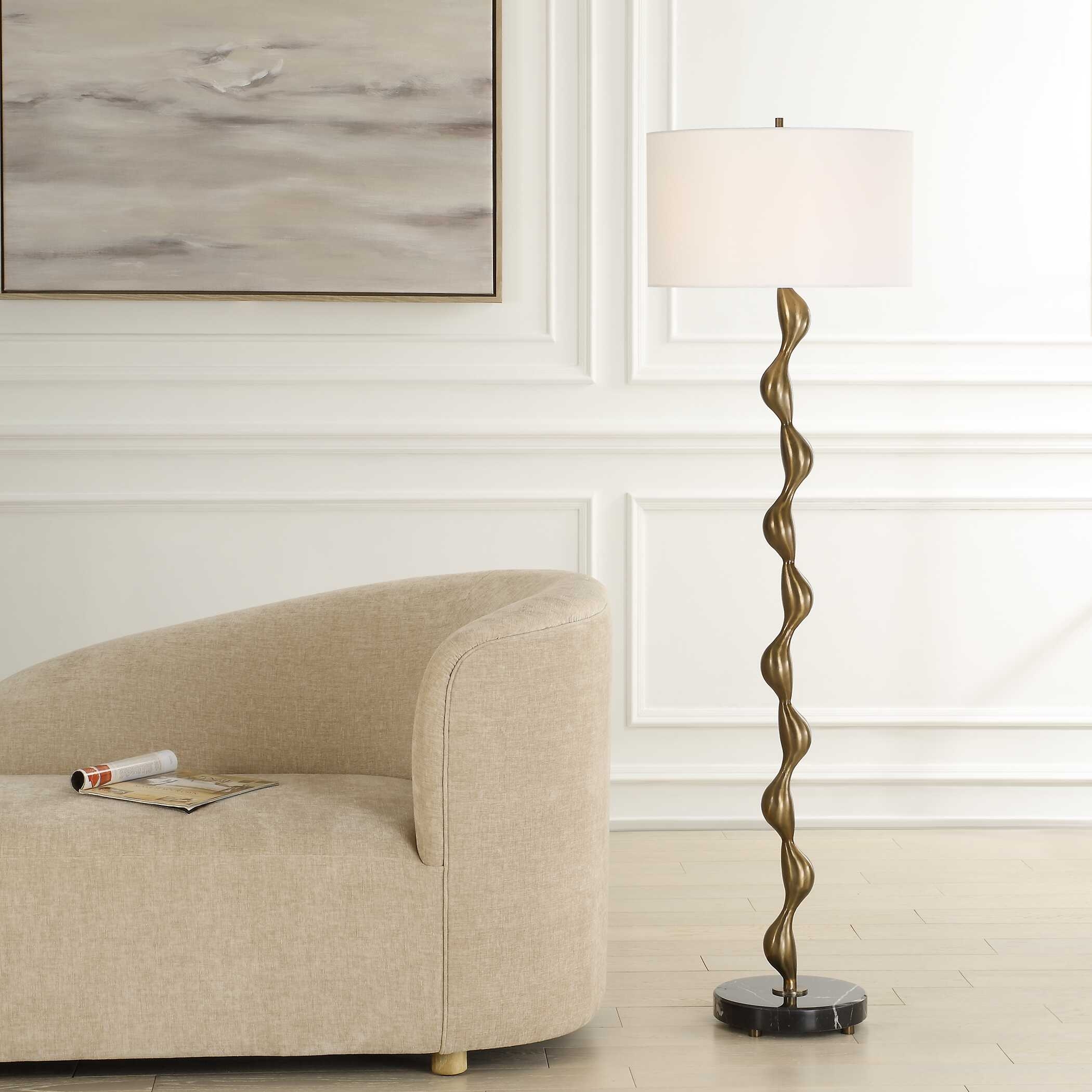 Uttermost Remolino Remolino Bronze Floor Lamp