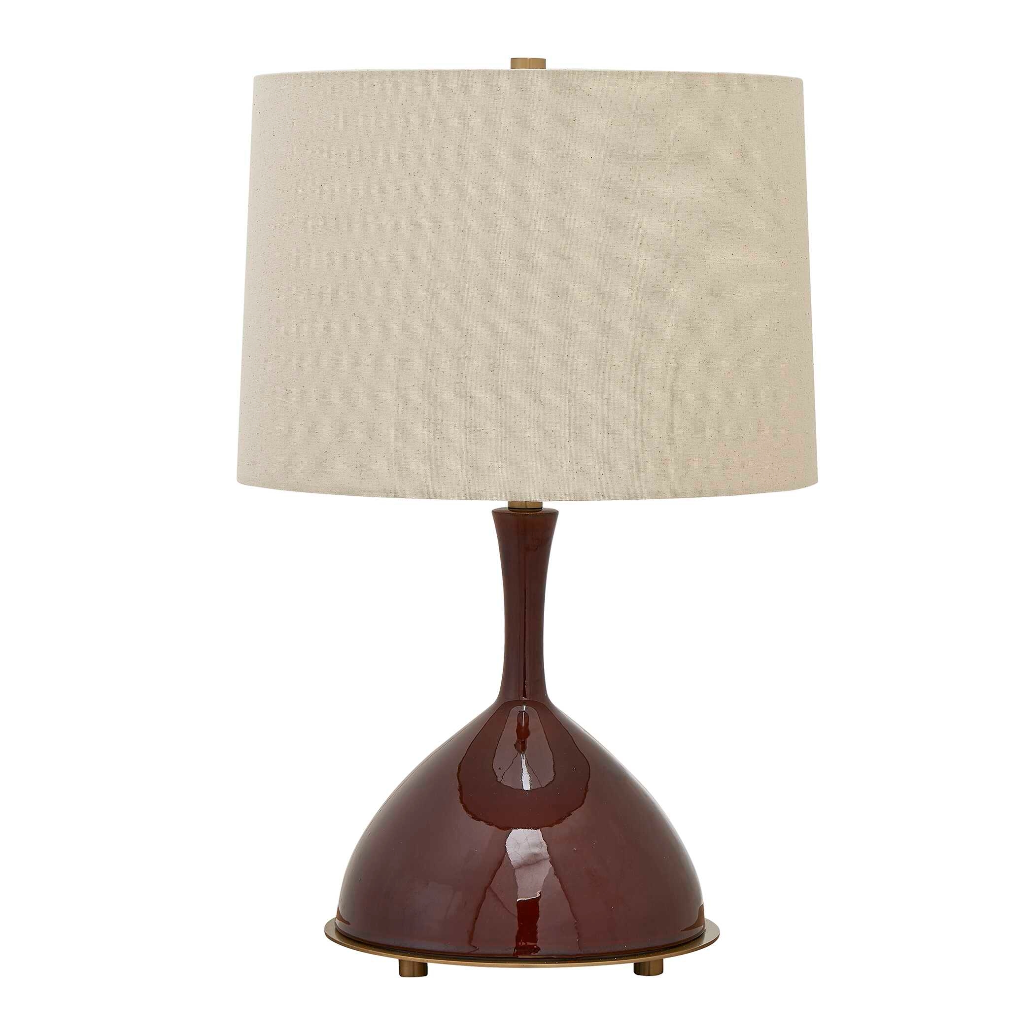 Colette Burgundy Table Lamp