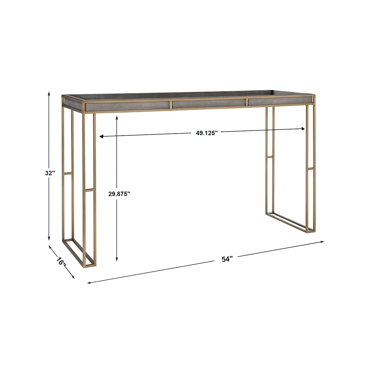 Uttermost Accent Furniture - Occasional Tables Cardew Modern Console Table