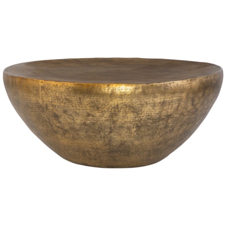 Gilded Dome Gold Coffee Table