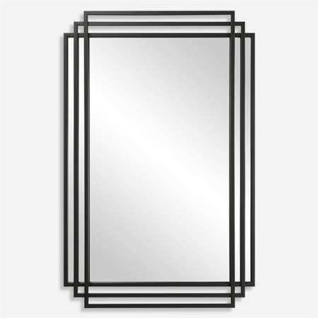 Amherst Black Iron Mirror