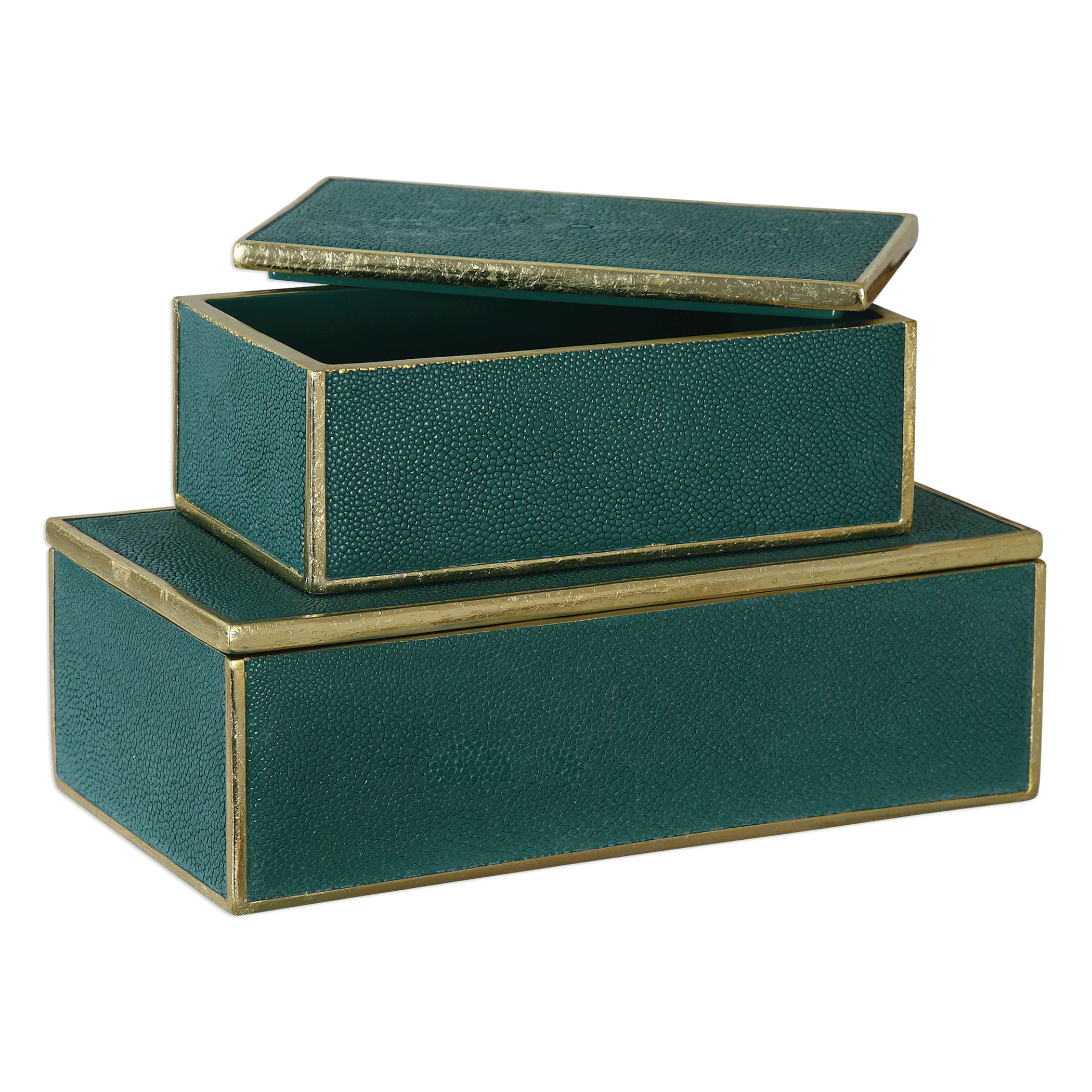 Karis Emerald Green Boxes (Set of 2)