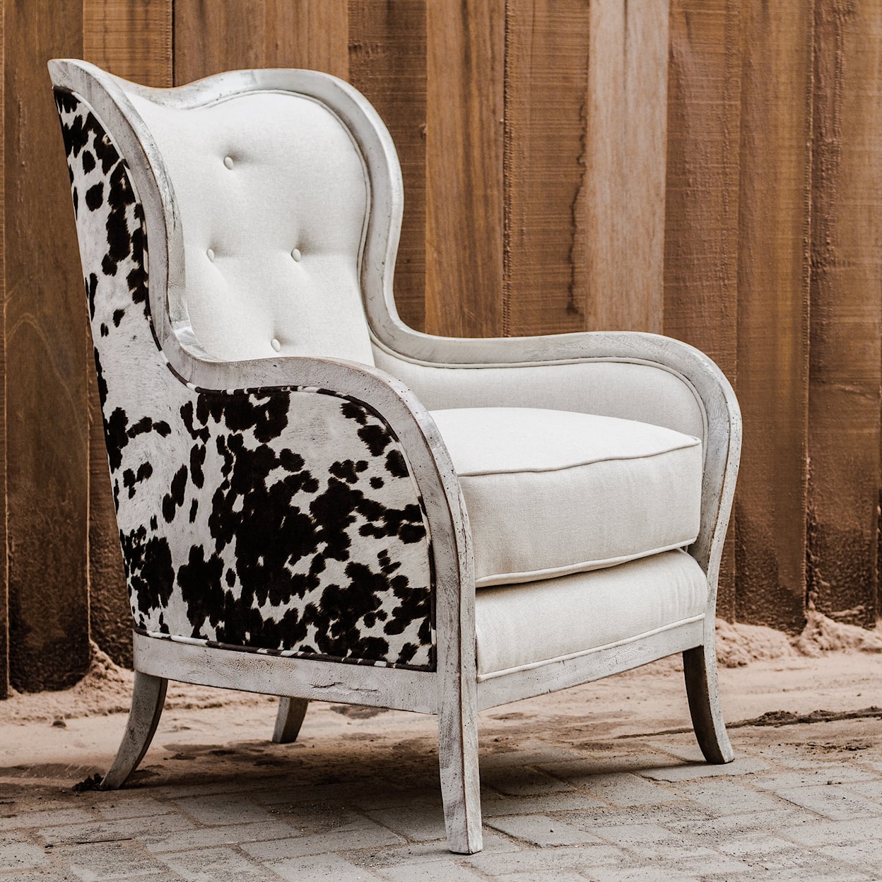 Uttermost Accent Furniture - Accent Chairs Chalina High Back Arm Chair