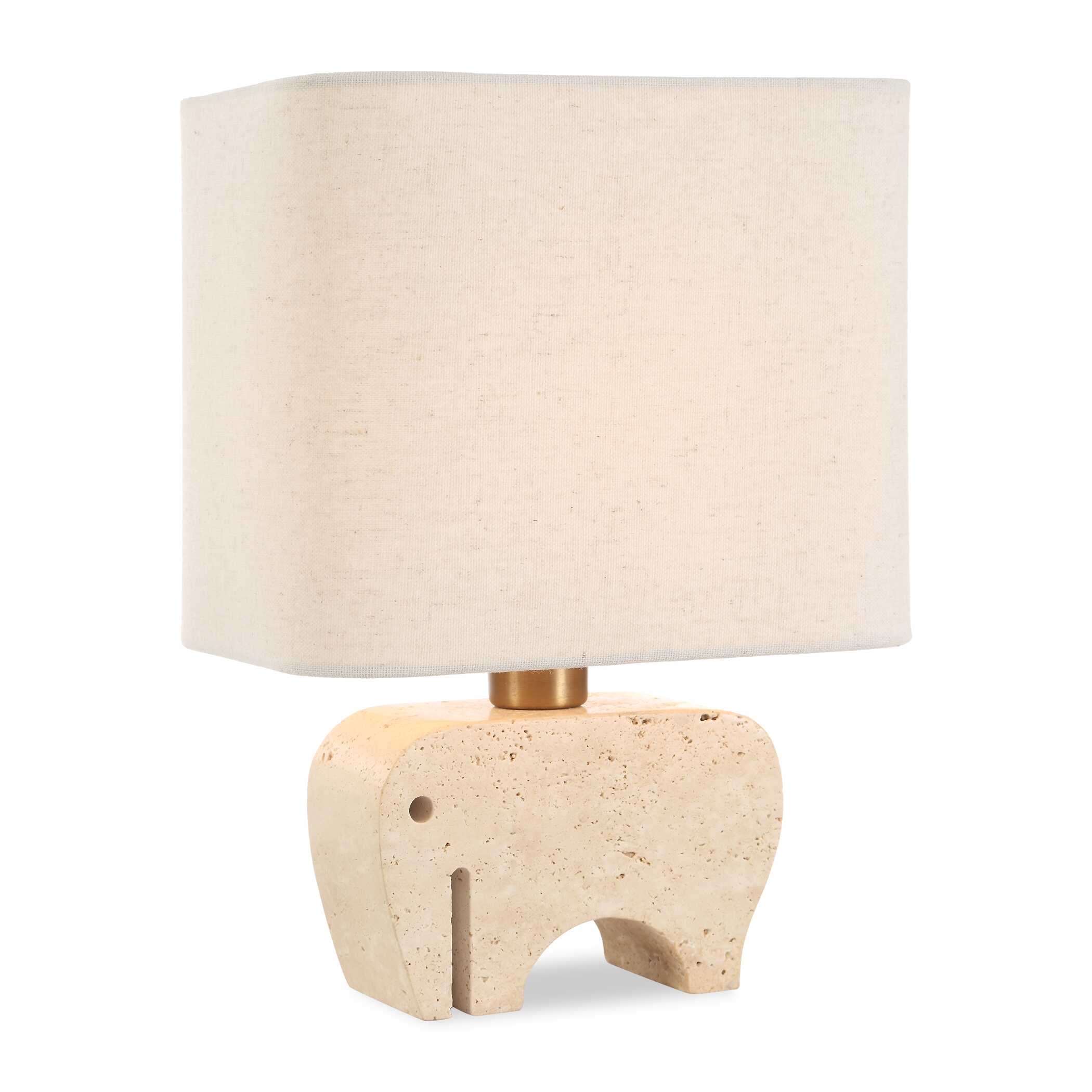 Tusk Travertine Accent Lamp