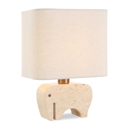 Tusk Travertine Accent Lamp