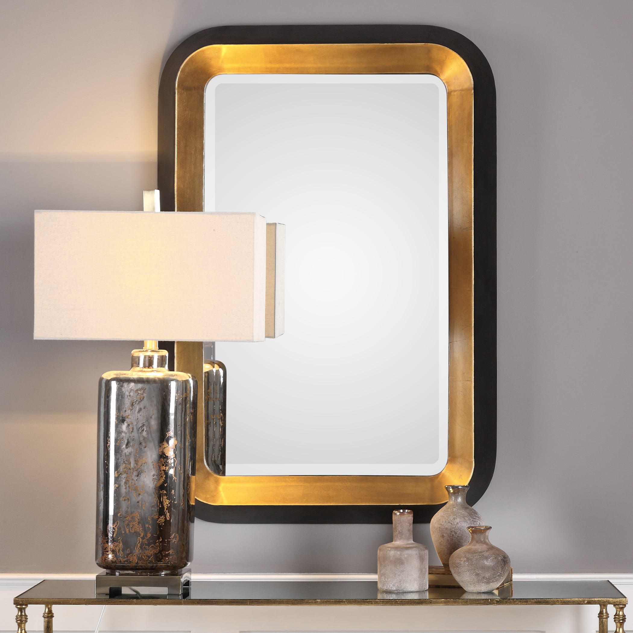 Uttermost Mirrors Niva Metallic Gold Wall Mirror