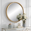 Uttermost Drift Away Drift Away Rattan Round Mirror