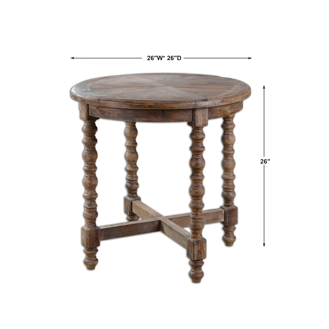 Uttermost Accent Furniture - Occasional Tables Samuelle Wooden End table