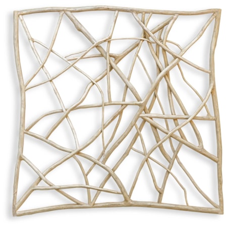 Tangled Up Outdoor Teak Wall Decor