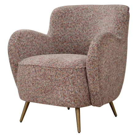 Gemstone Confetti Toned Accent Chair