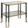 Uttermost Accent Furniture Kentmore Glass Side Table