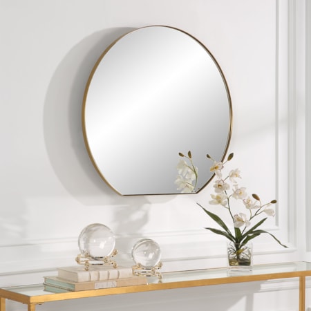 Cabell Small Brass Mirror