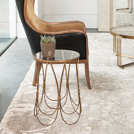 Kalindra Gold Accent Table