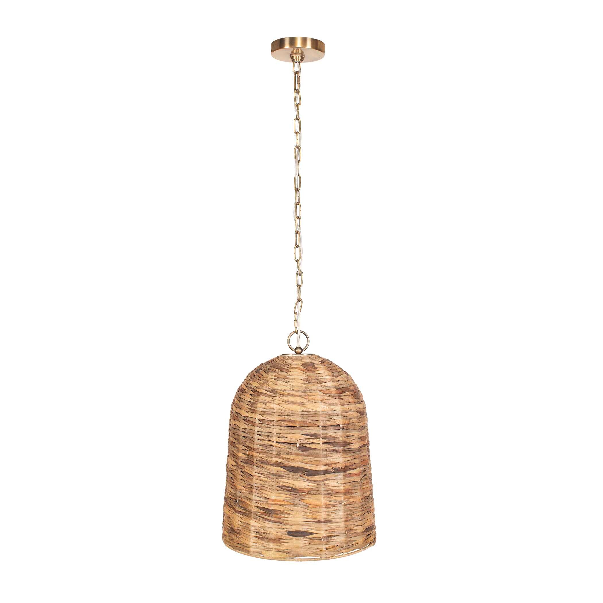 Uttermost Rotorua Rotorua 1 Light Sea Grass Pendant