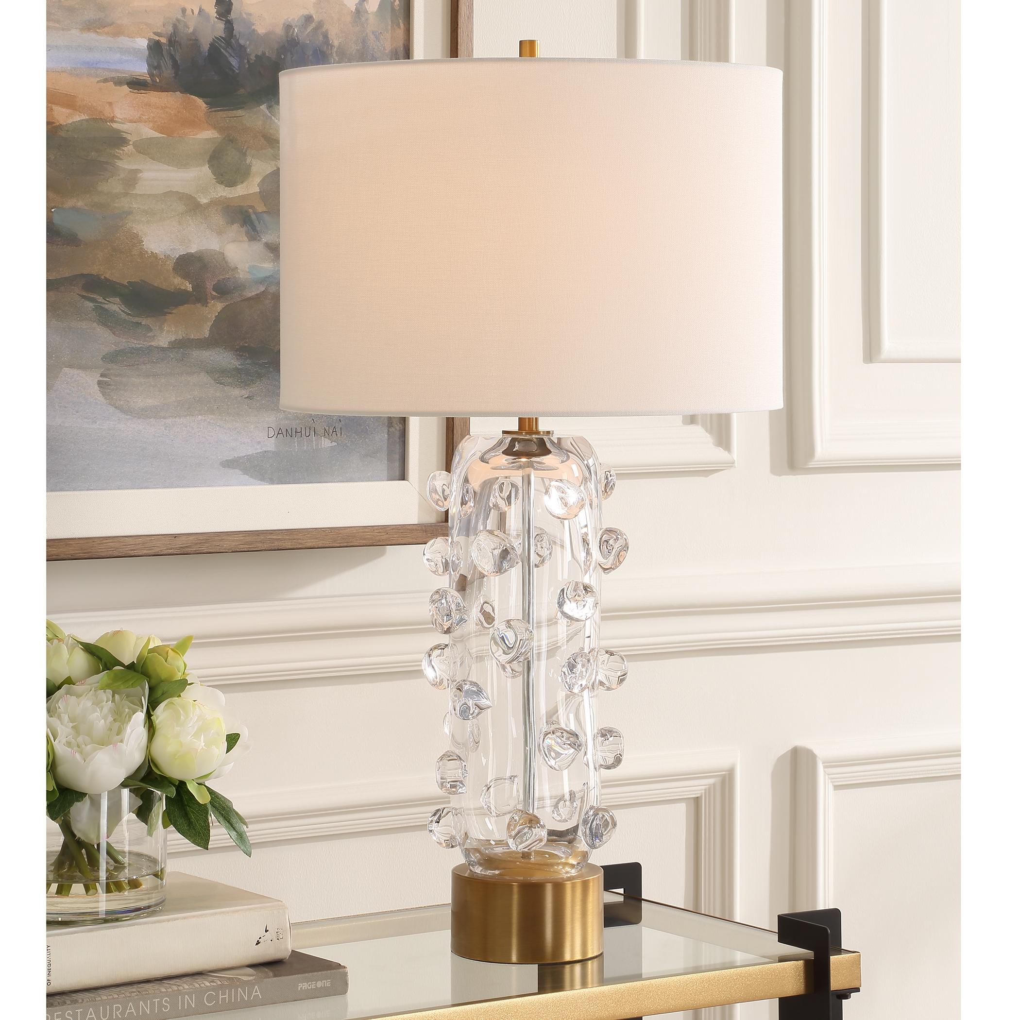 Uttermost Aura Aura Clear Glass Table Lamp