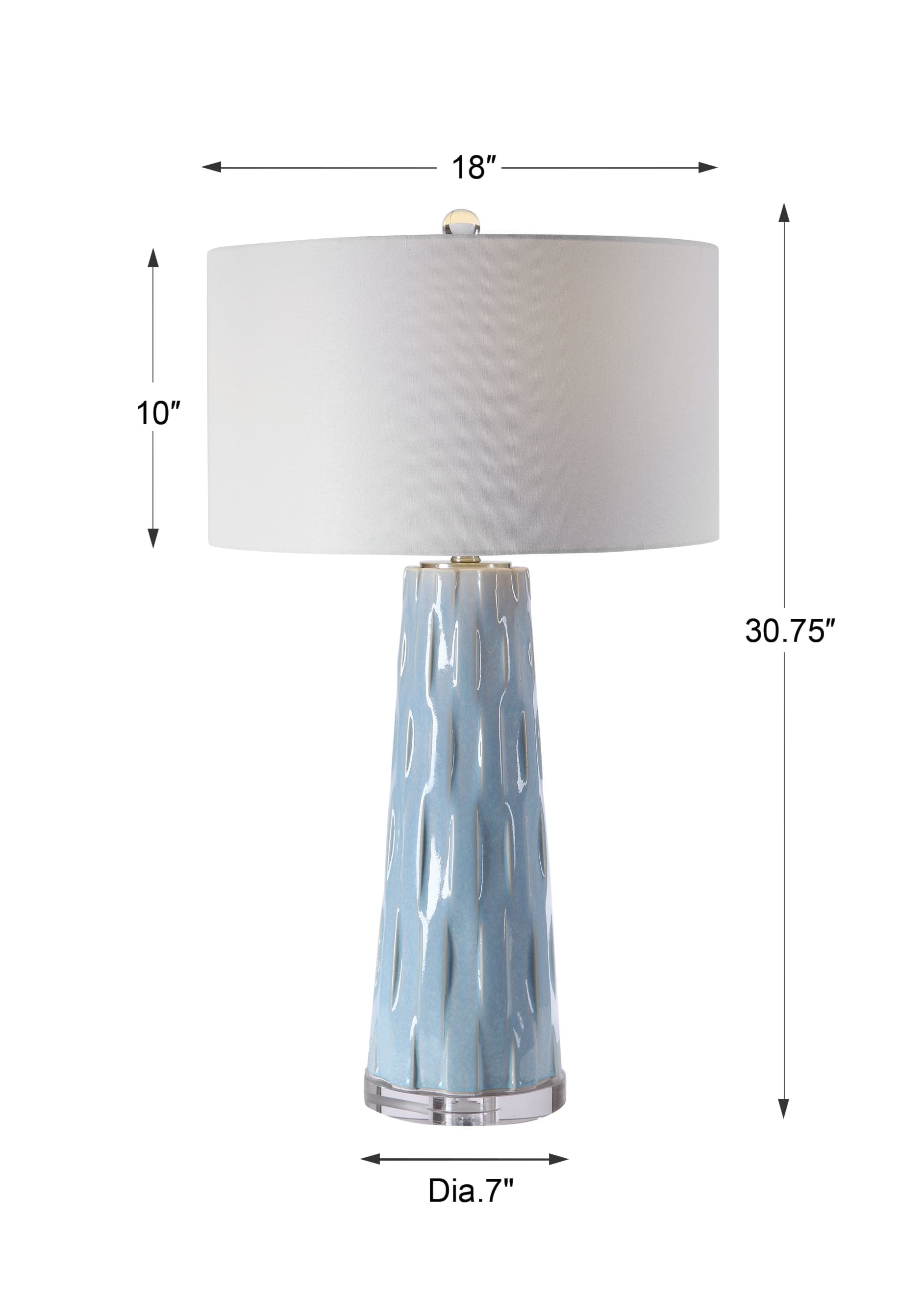 Uttermost Table Lamps Brienne Light Blue Table Lamp Stuckey Furniture  Lamp Table Lamp