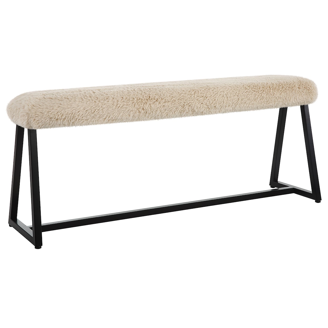 Uttermost Taupo Taupo Sheepskin Bench