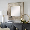 Uttermost Wharton Wharton Whitewashed Square Mirror