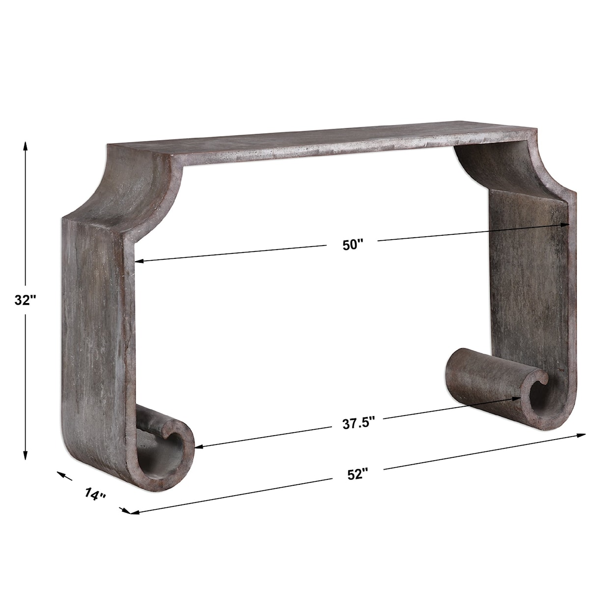 Uttermost Accent Furniture - Occasional Tables Agathon Console Table