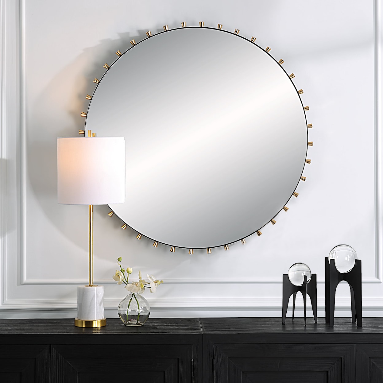 Uttermost Cosmopolitan Cosmopolitan Round Mirror