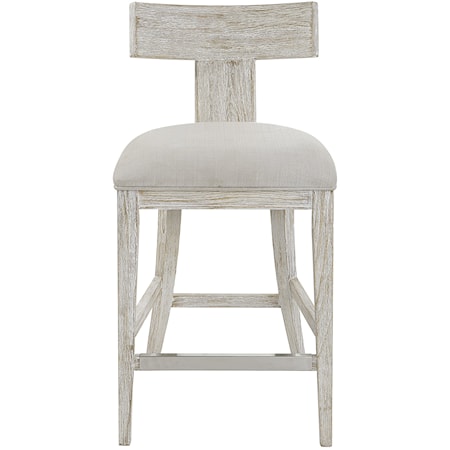 Idris White Counter Stool