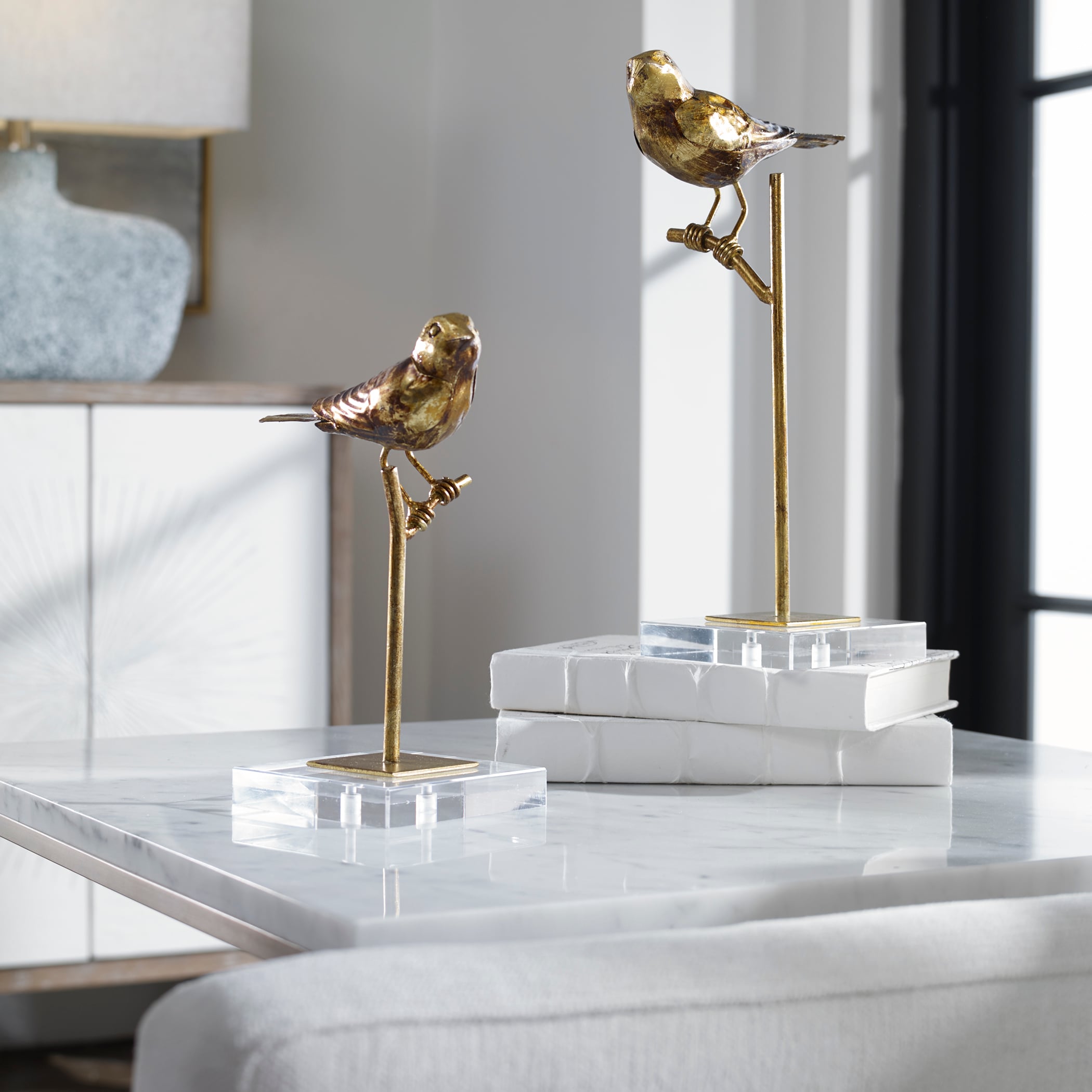 Uttermost Accessories - Statues and Figurines Passerines Bird Sculptures S/2