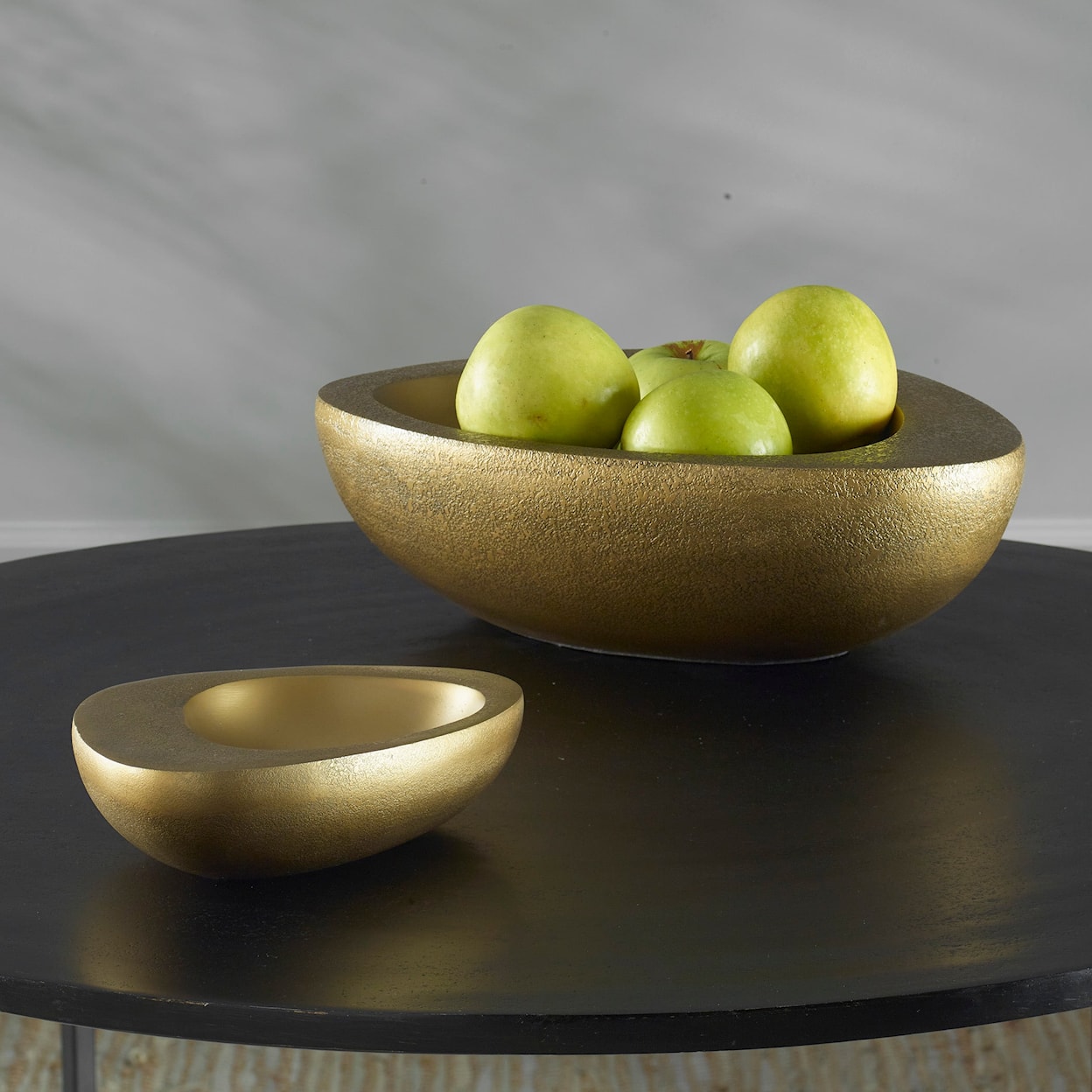 Uttermost Ovate Ovate Brass Bowls Set Of 2