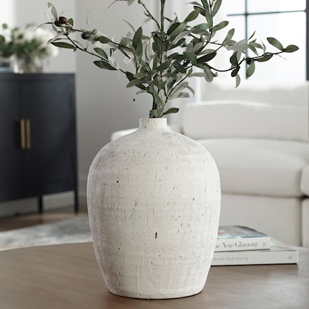 Floreana Medium White Vase