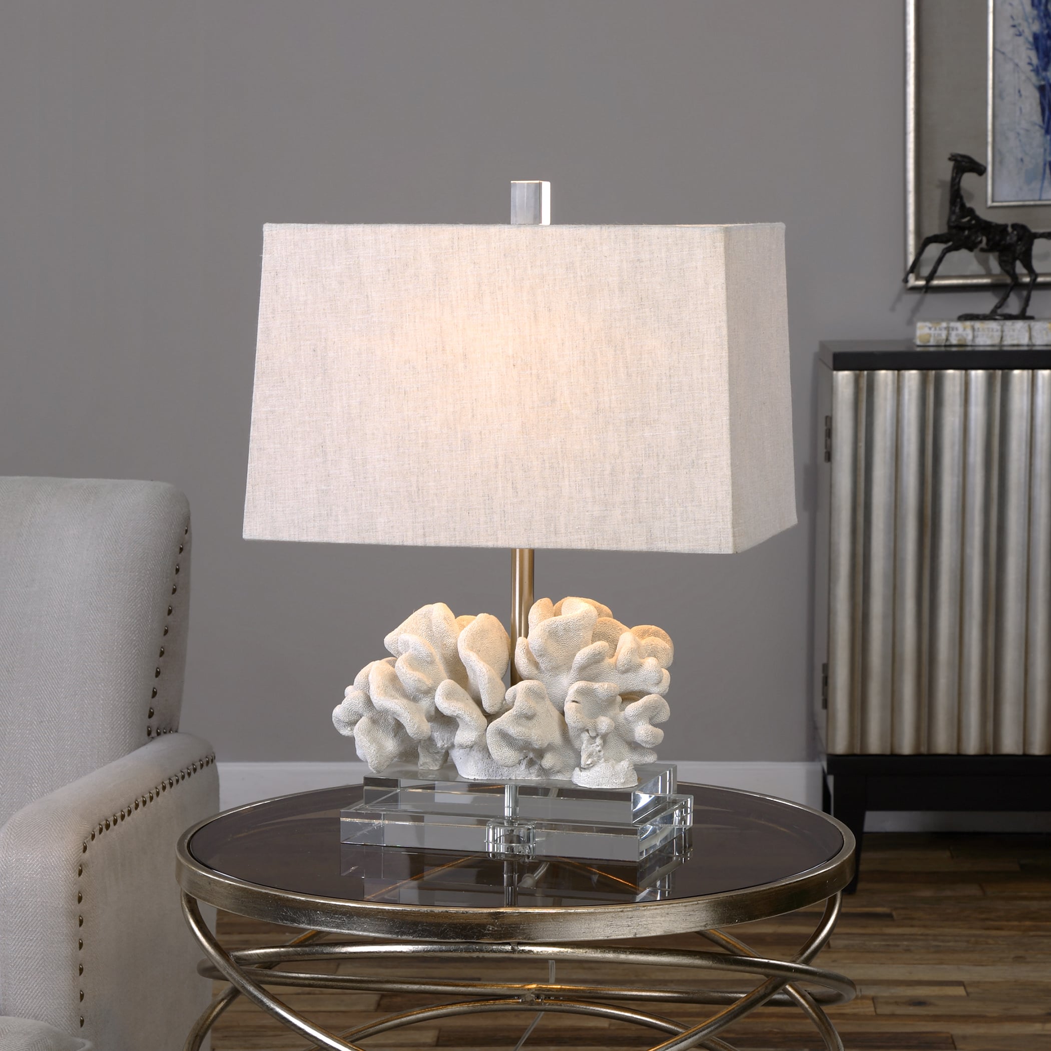 Coral Sculpture Table Lamp