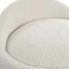 Uttermost Swirl Swirl Swivel Sheepskin Ottoman