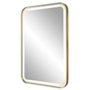 Uttermost Crofton Crofton Lighted Brass Vanity Mirror