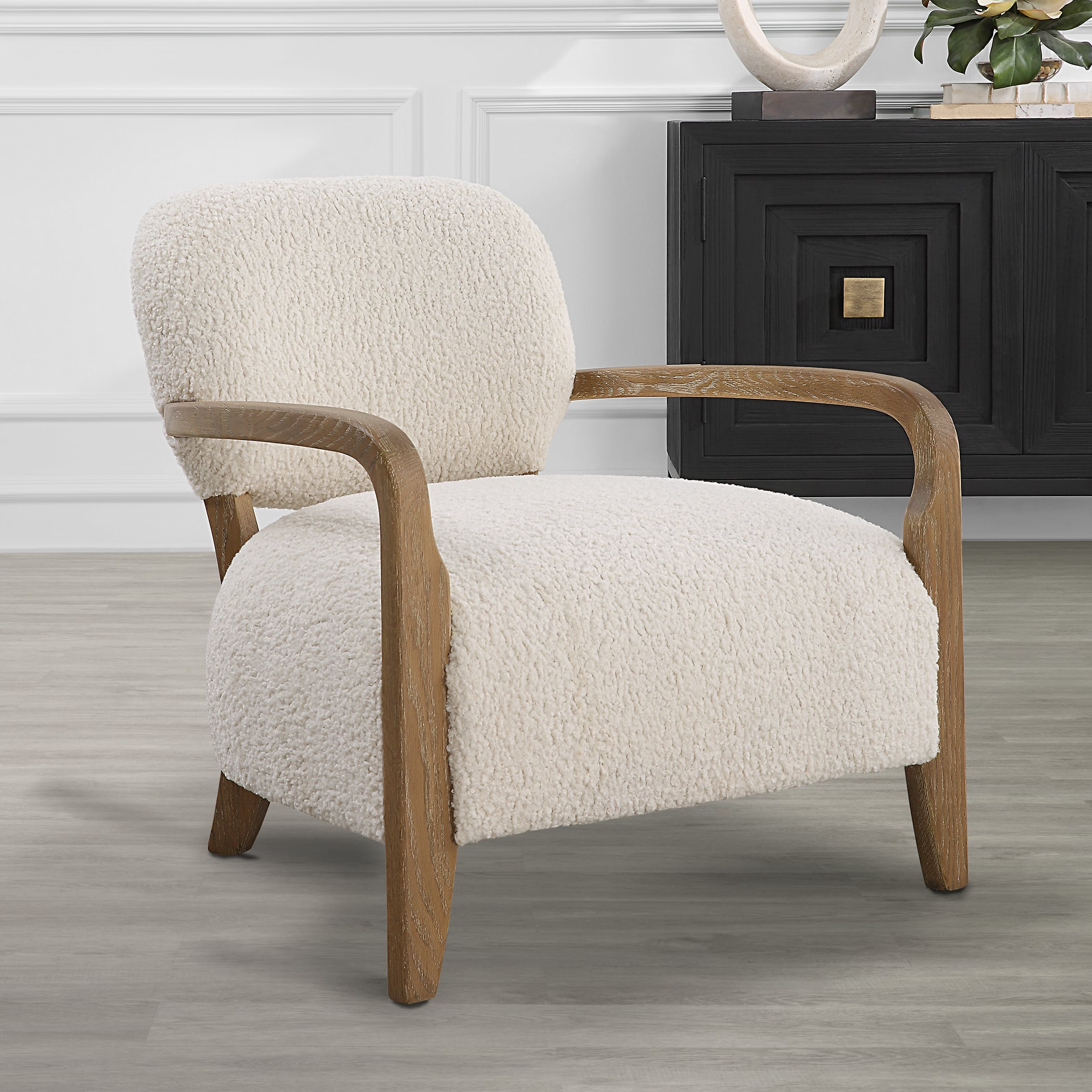 Uttermost Telluride Telluride Natural Shearling Accent Chair
